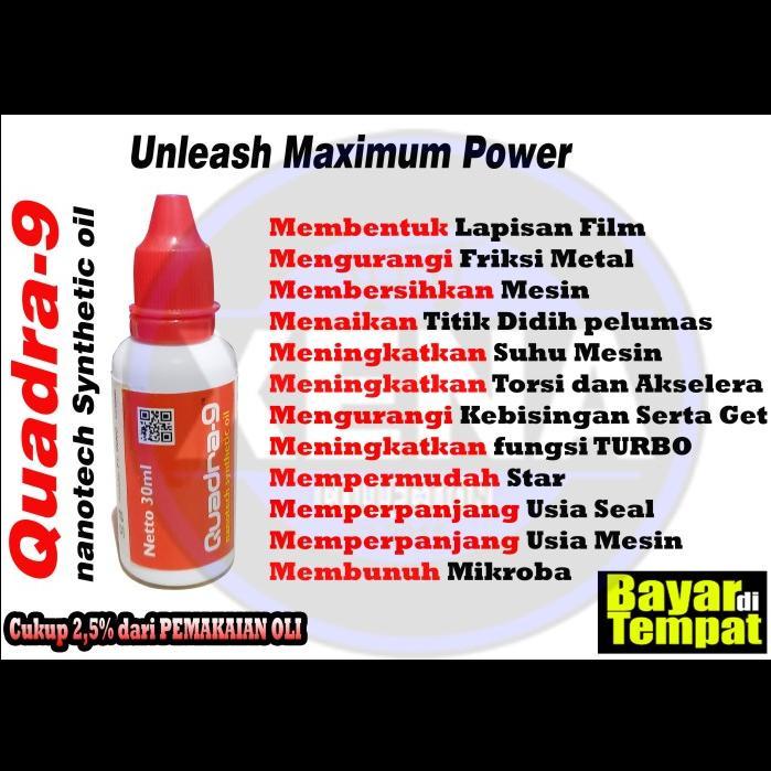 TERLARISS QUADRA-9 OIL NANO ENERGIZER NANO MOTOR MEMPERBAIKI, MERAWAT MESIN
