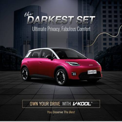 VKOOL Kaca Film Full Set VK30 + X05 X05 AION UT | Darkest Set | Tanpa Sunroof