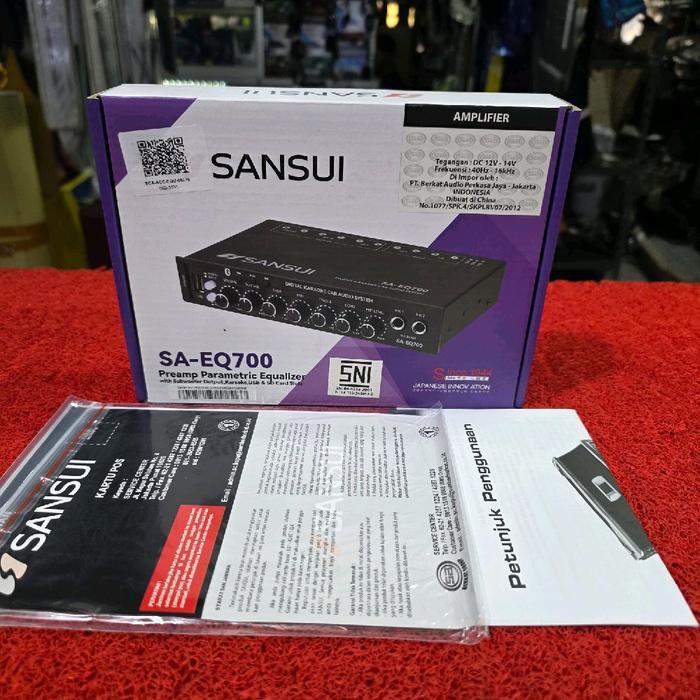 SALE Parametrik SANSUI SA-EQ700 Preamp Parametric Equalizer SANSUI Bluetooth READY