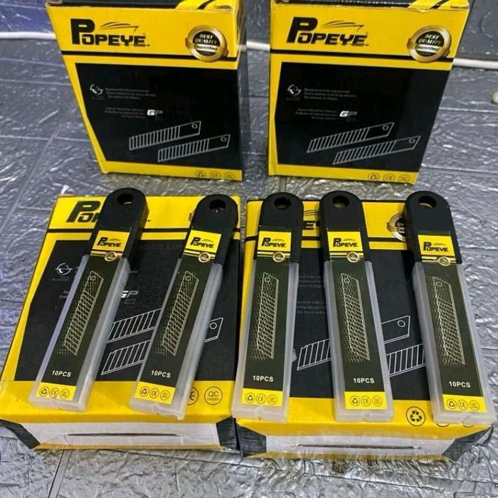 REFILL CUTTER BESAR 10PCS MATA CUTTER L150 ISI MATA PISAU CUTTER