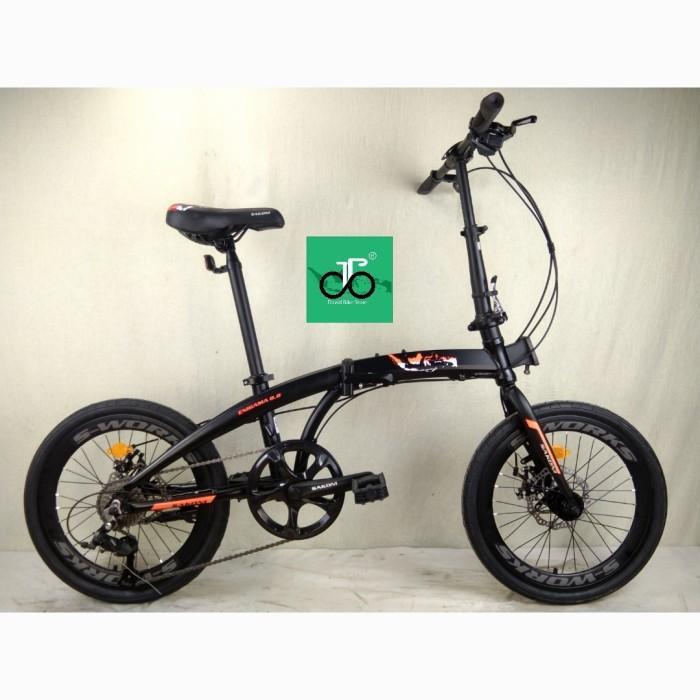 Sepeda Lipat 20" Sakoni Enigama 8.8 (8 speed, alloy)