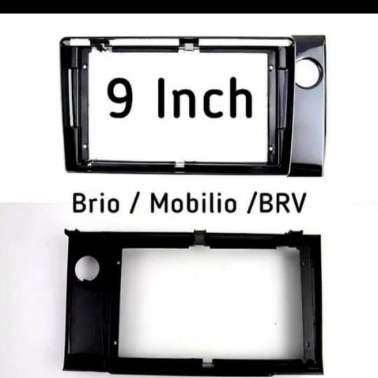 " frame double din android 9 inch brio/mobilio/brv