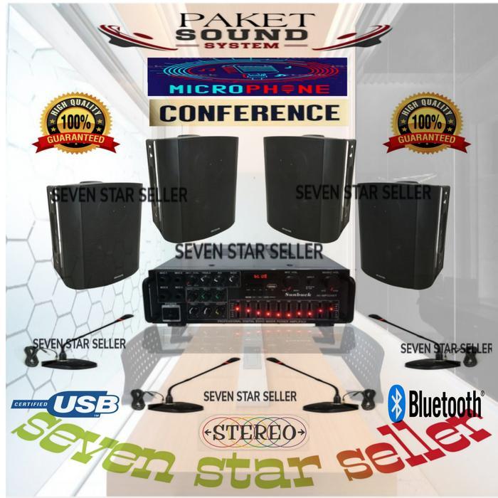 paket sound system mic conference ruang rapat/ ruang meeting - 4 UNIT MIC