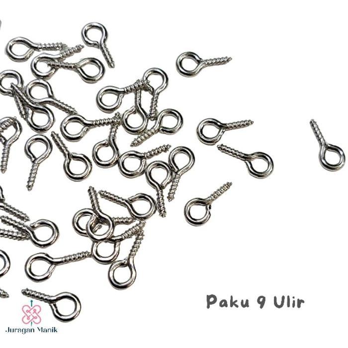 50pcs SEKRUP ULIR - PAKU 9 ULIR - SKRUP CLAY RESIN - PAKU SEKRUP CLAY