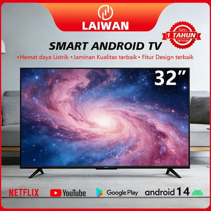 LAIWAN Smart TV 43 Inch LED Standing TV 32/43/40 Inch Google TV Android 14.0 60Hz 1920x1080 HDMI USB