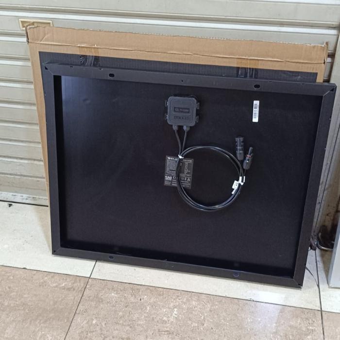 ozarastoreid - SOLAR PANEL SOLAR CELL PV MODUL 60WP MONOCRYSTALLINE SOLANA BLACK ORIGINAL Kode 1Kode