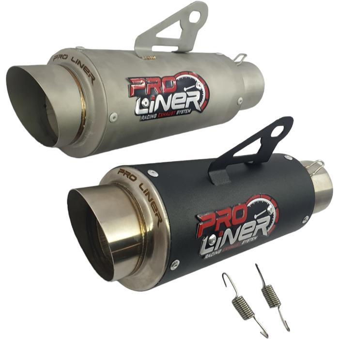 Promo Silincer Knalpot Proliner Tr1 Black Sandblast Stainless Knalpot Silencer Original