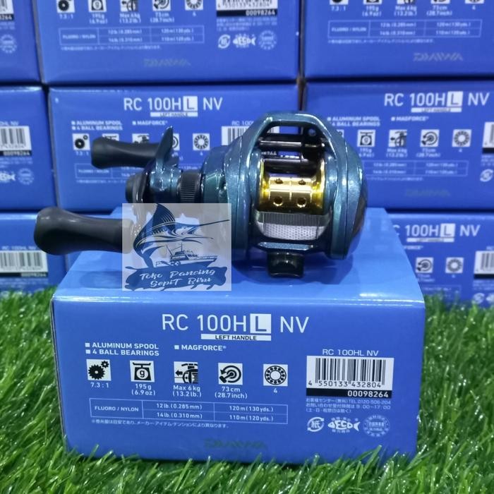 REEL BAIT CASTING DAIWA RC 100HL LEFT HANDLE NEW REEL CASTING REEL BC