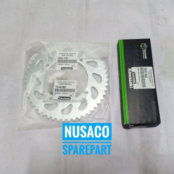 Paket Gearset Gear Set Komplit Klx 150 Bf Orisinil Kawasaki