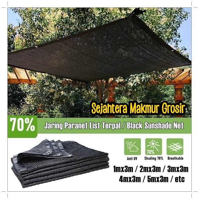 Jaring Paranet Penutup Tanaman Kebun Custom List Terpal 70% Korea