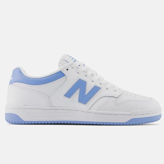 Sepatu Sneakers Pria New Balance 480 White Team Carolina BB480LTC