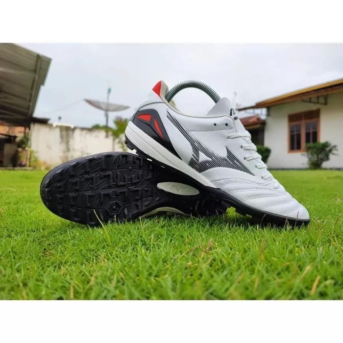 SIAPKIRIM Sepatu Futsal Mizuno Morelia Sala Leather White Black TF ( TURF ) READY STOCK