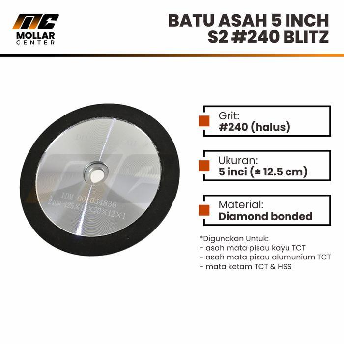 Blitz Diamond Asah 5" Asahan Mata Pisau Serut / Circular Saw