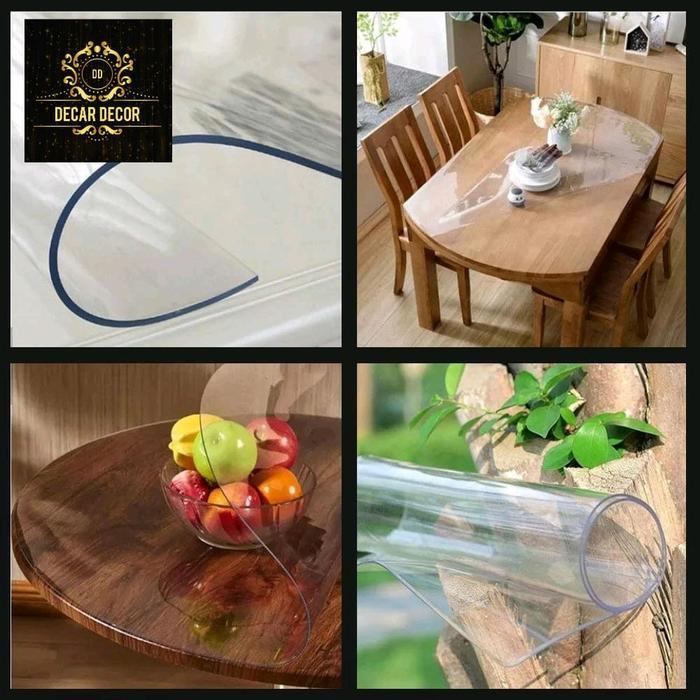 Do- Costum Taplak Meja Mika Bening Transparan 2 mm 0,7 mm 1,5 mm