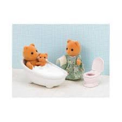 abmg- Mainan Koleksi Sylvanian Families Bath & Toilet Set