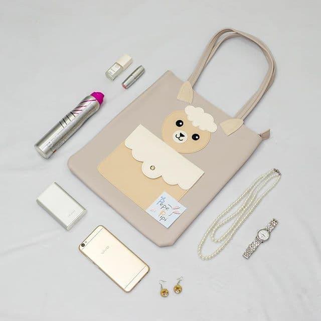 MURAH Sheep Tote Bag / Tas Domba Totebag Kulit dengan resleting
