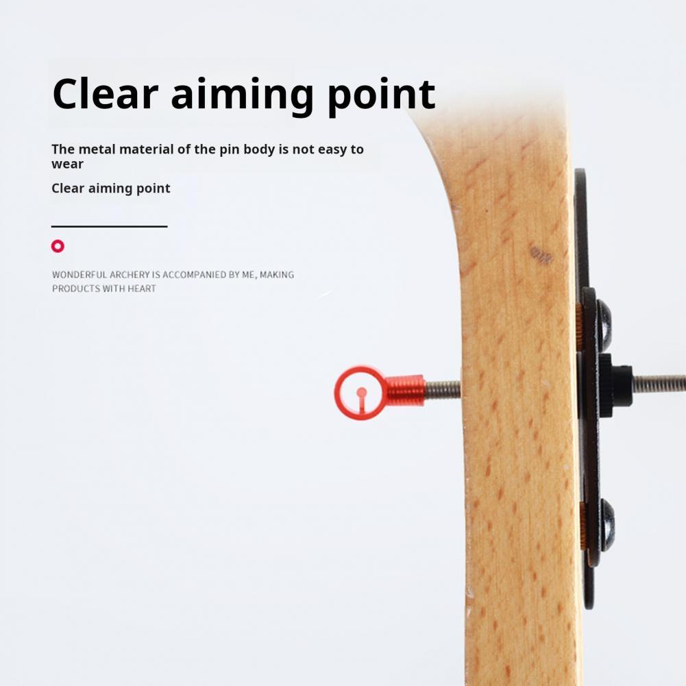 Single Pin Bow S Adjustable Height Single Pin Archery for Recurve Bows Hunting Equipment with