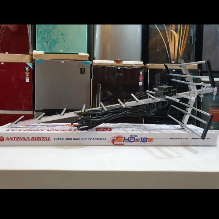 Antenna Tv Digital Pf Hd18 Outdoor Kabel 10Meter Hd 18 100% Ori