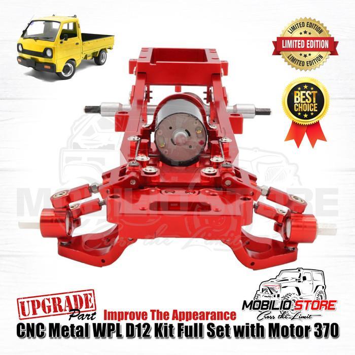 Upgrade Cnc Metal Wpl D12 Kit Full Set With Motor 370 Rc Car Drift