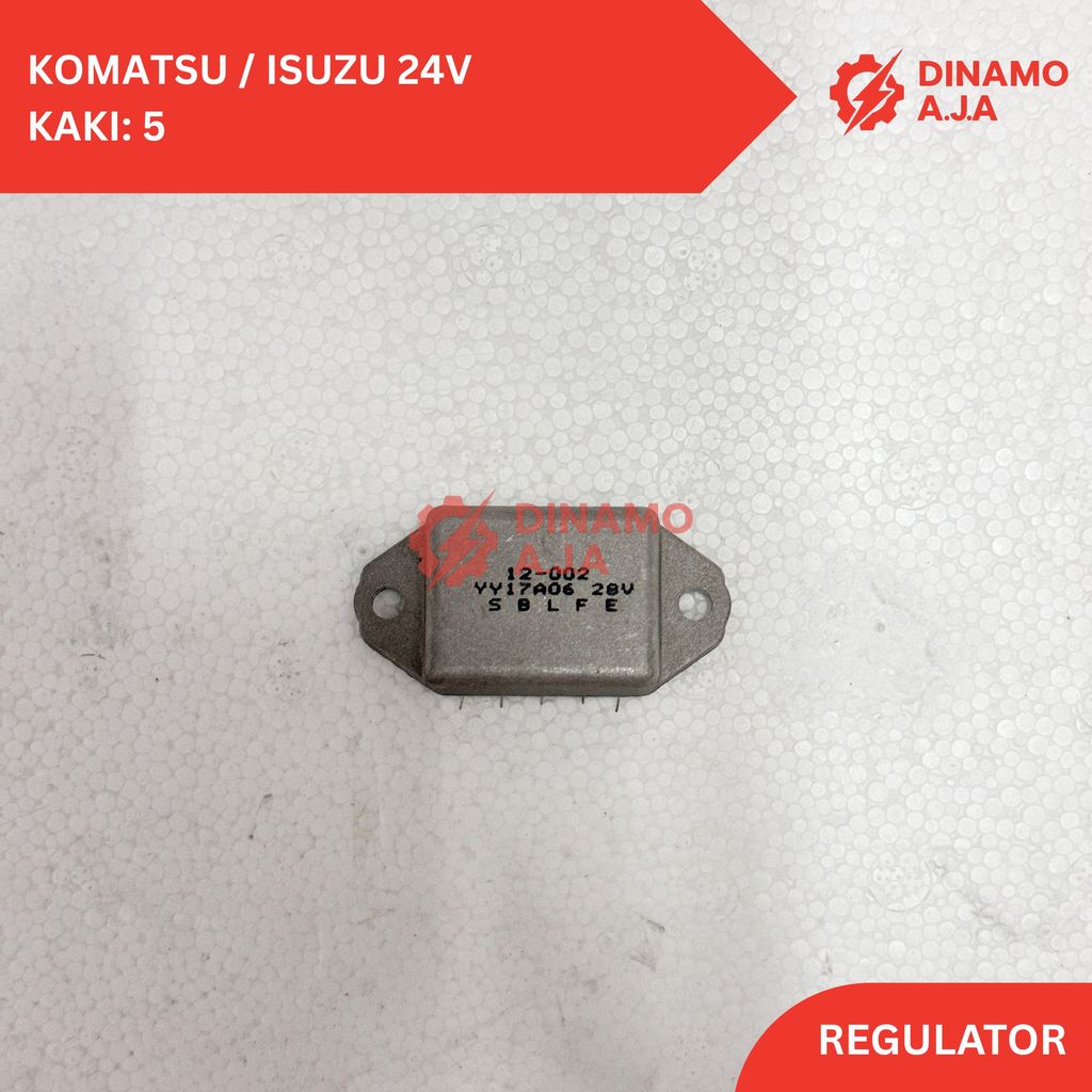 IC Regulator Alternator Komatsu Isuzu 24V Kaki Lima Model Nikko