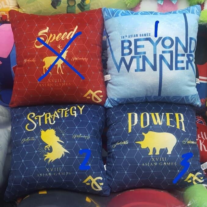 Bantal asian games jakarta palembang