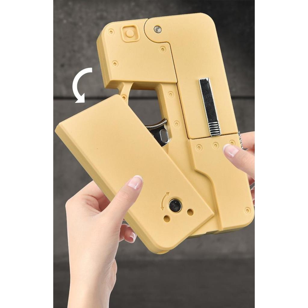Iphone Toy Gun Soft Bullet Toy Iphone Shell Ejecting Folding,