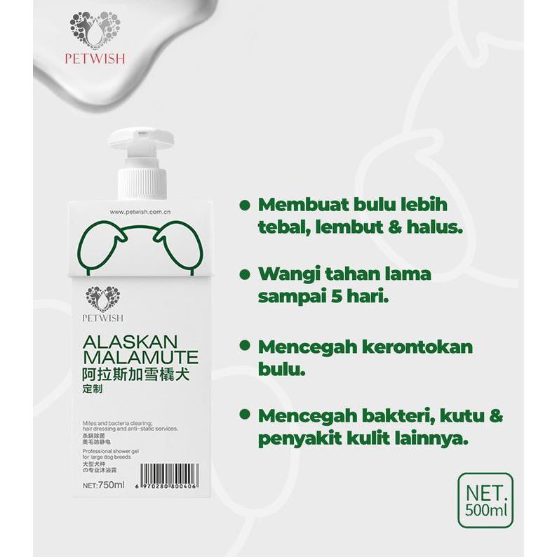 Petwish Shampo Anjing 750 Ml - Alaskan Malamute - Dog Shampoo