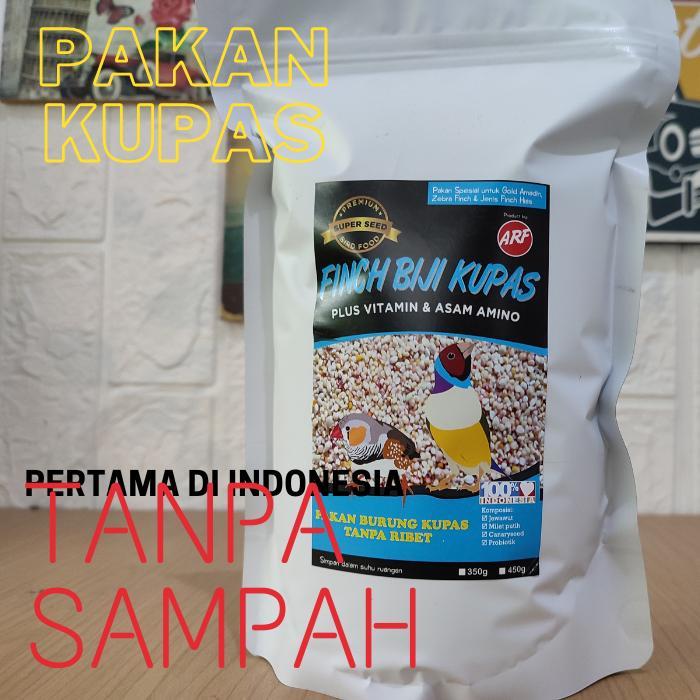 33og- Pakan Burung Finch Bijian Kupas Tanpa Kulit Kemasan 800 Gram