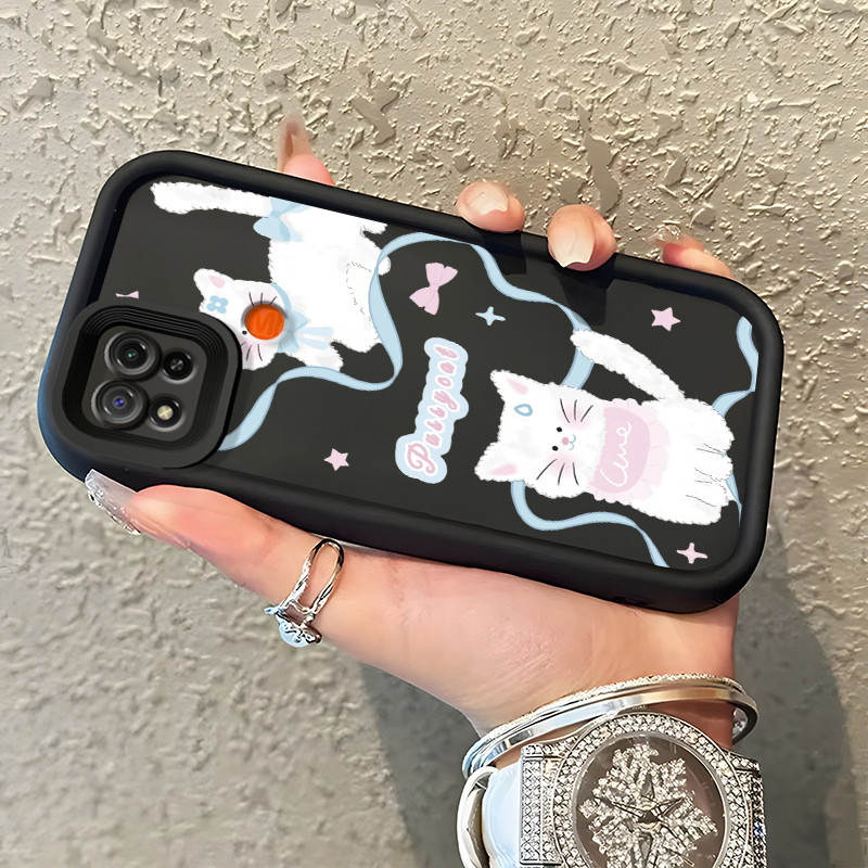 Casing Hp Xiaomi Redmi 9C Redmi 9C NFC Redmi 10A POCO C31 Case Casing melukis kucing pola HP Kasing 