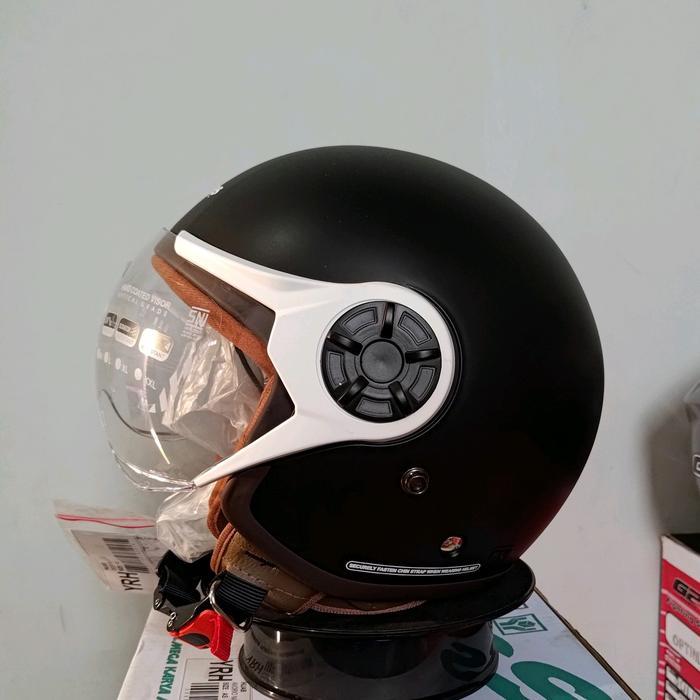 Helm cargloss hijab yrh - HITAM DOFF