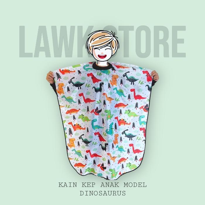 Karl Barber Cape Anak Model Dinosaurus Kain Kep Kain Kip Cukur Rambut
