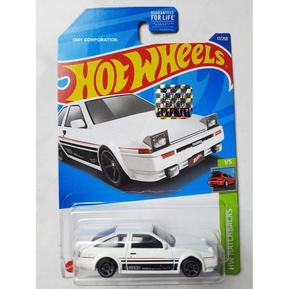 Hotwheels Hot Wheels Toyota Ae86 Sprinter Trueno Putih Factory Sealed Hot Wheels Toyota Ae86 Putih