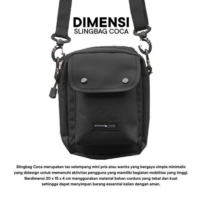 TERBAIK Kickchick Tas Selempang Slingbag Pria Wanita Slempang Mini Sling Bag Unisex Coca Series