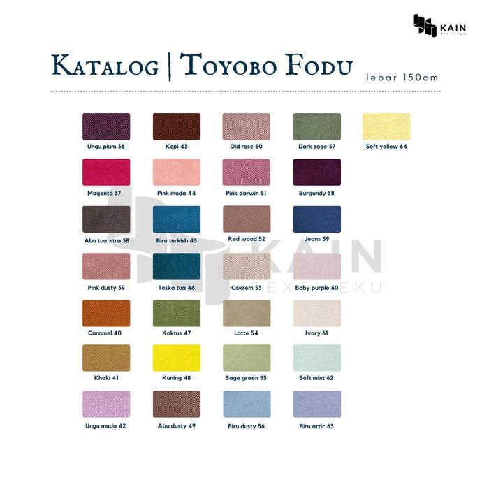 1 Rol Kain Toyobo Fodu 40 yard