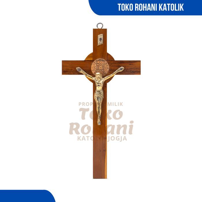 DISKON SALIB GANTUNG BENEDIKTUS / SALIB DINDING BENEDICT / SALIB GANTUNG KATOLIK / HIASAN DINDING