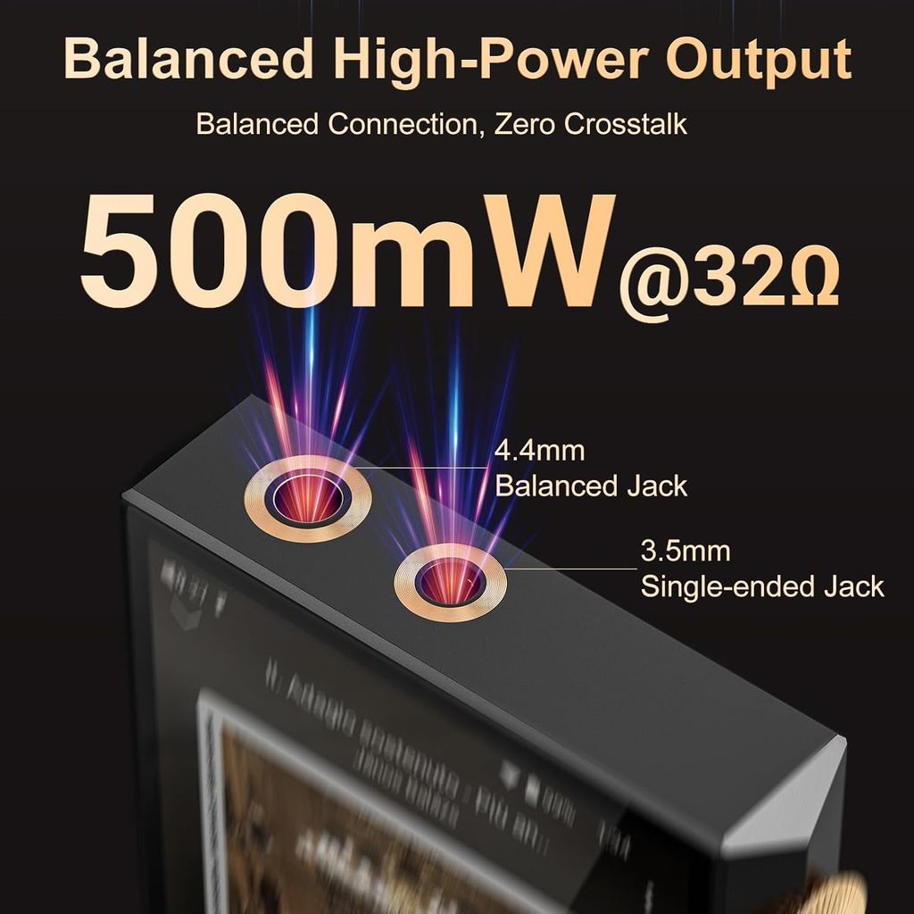 Hi-Res Audio Player, Oilsky 160GB(32GB+128GB) HiFi MP3 Player Bluetooth and WiFi, 4.4mm Balanced,