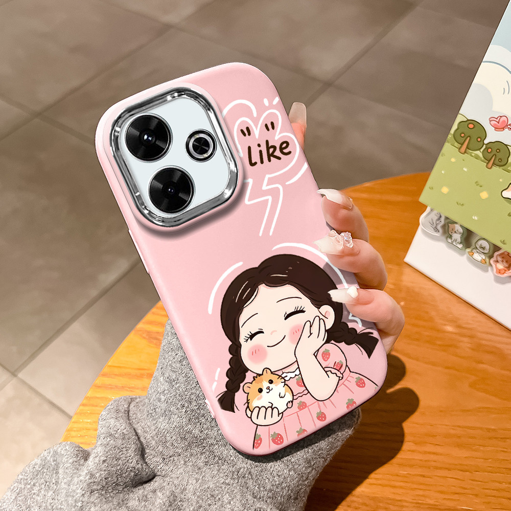 Color Silikon Casing Hp Untuk Xiaomi Redmi 13 Poco M6 4G Phone Case Softcase Kesing Sofcase Fashion 
