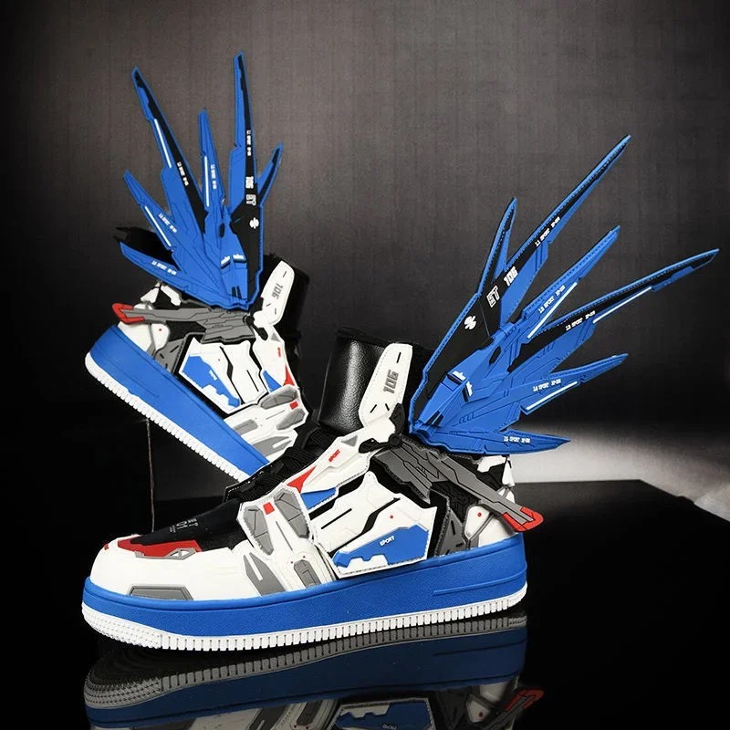 EVA Evangelion Freedom Gundam joint anime high-top shoes board shoes 3D three-dimensional