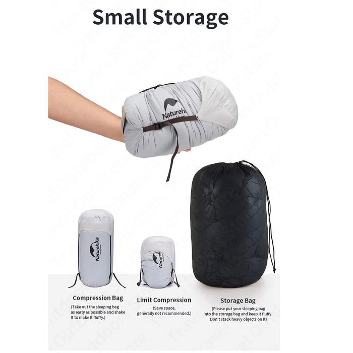 NATUREHIKE SLEEPING BAG GOOSE DOWN CW280 NH17Y010-R BULU ANGSA