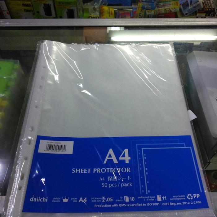 Pp Pocket A4 Daiichi / Sheet Protector A4 Daichi #Gratisongkir