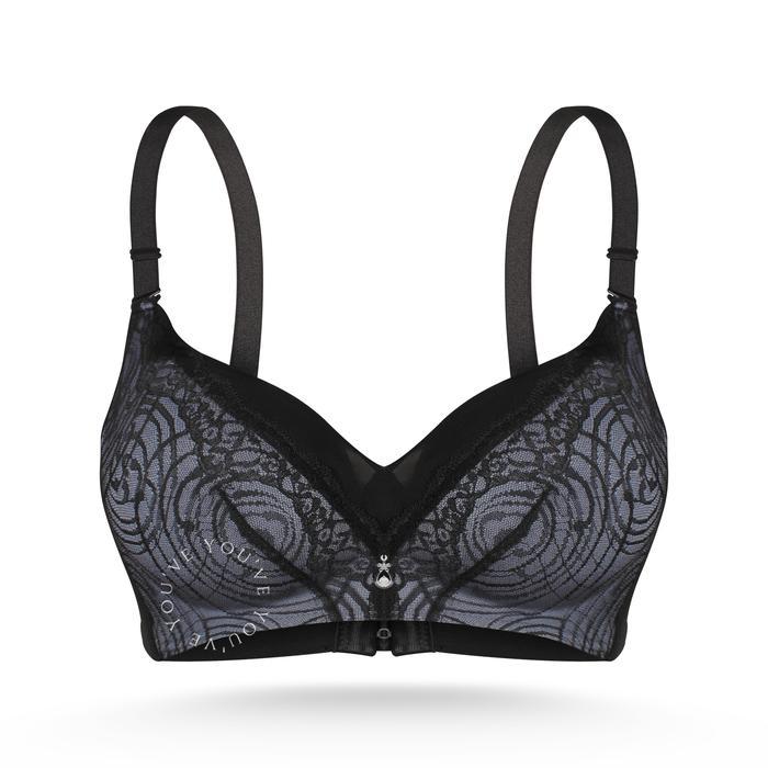 Bra Wanita Tanpa Kawat Busa Tipis Tali Lepas B1390 Black 32