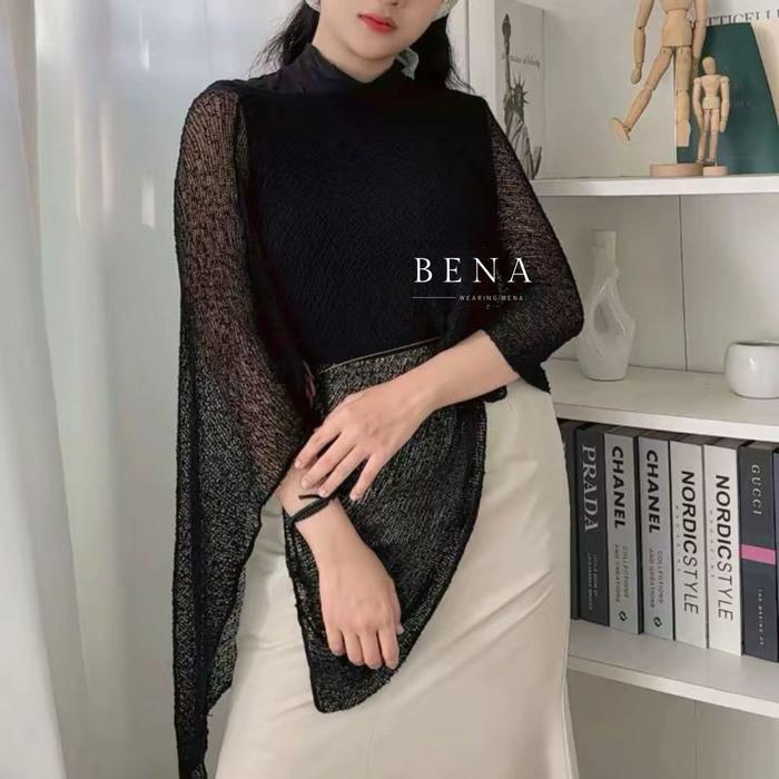 Wearingbena Xena Outer Outer Poncho Rajut Bali