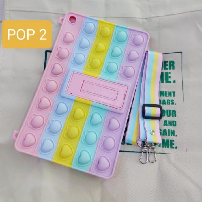 Ada Stok Apple Ipad 6 - Case Bubble Lite Pop it Tali Slempang