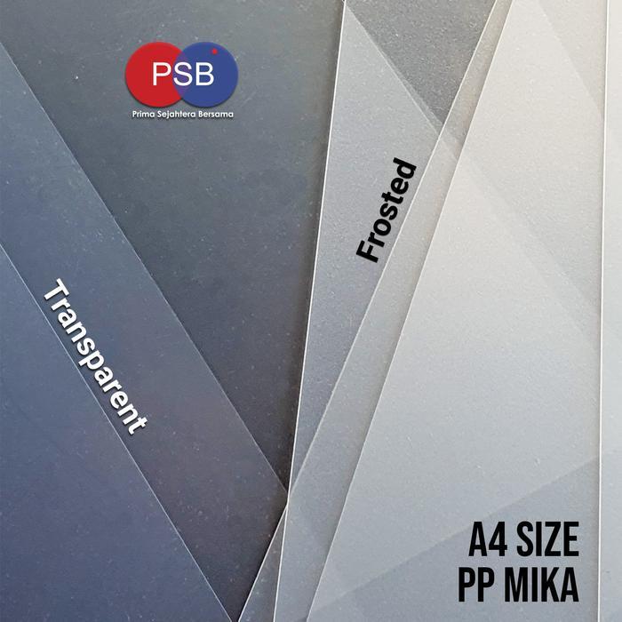 Plastik PP mika bening buram / Mika Buram / Plastik PVC A4