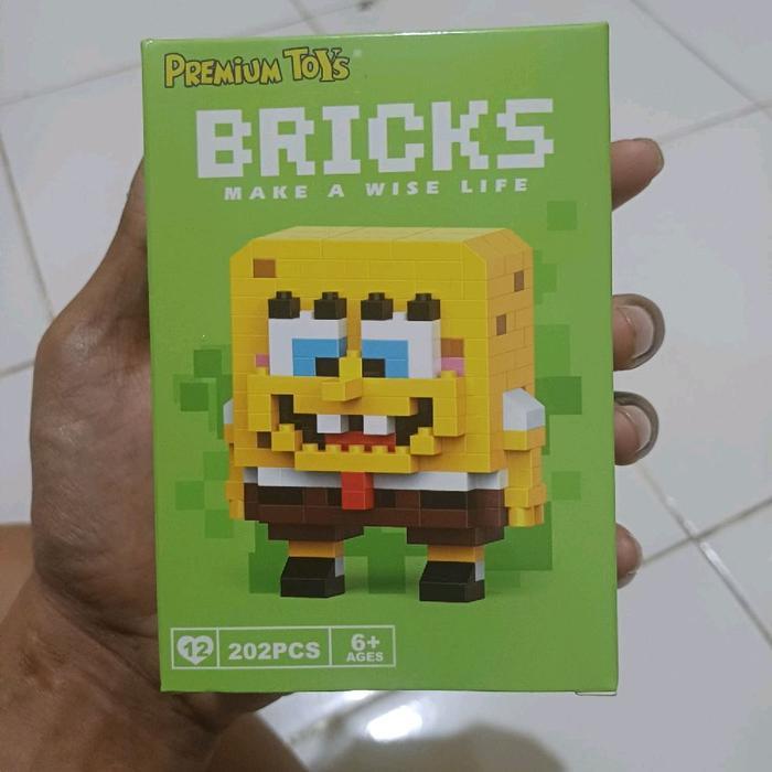 Mainan Lego Bricks Premium Toys 3D - Spongebob