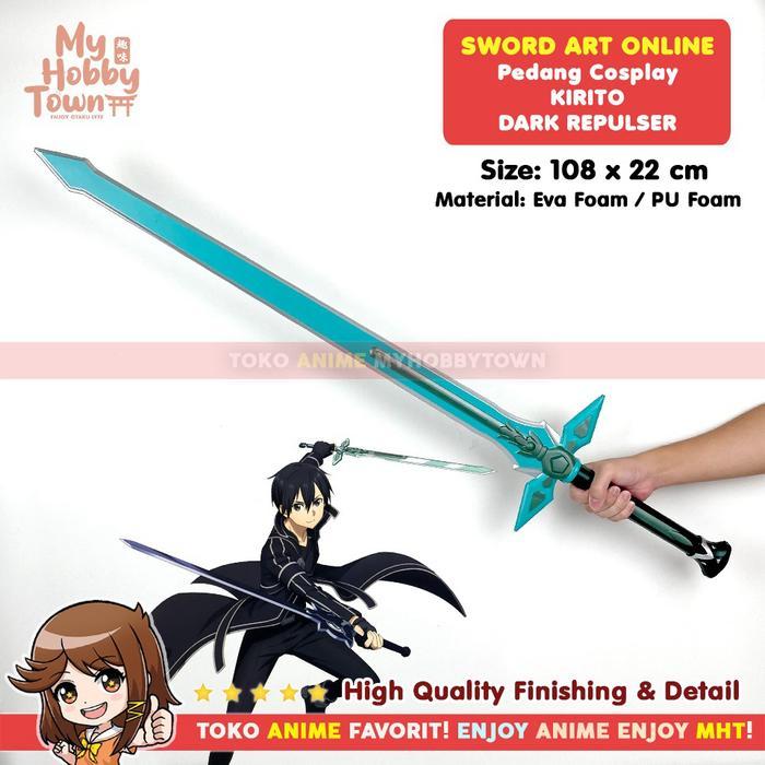 Anime Cosplay Sword Art On Dark Repulser Kirito