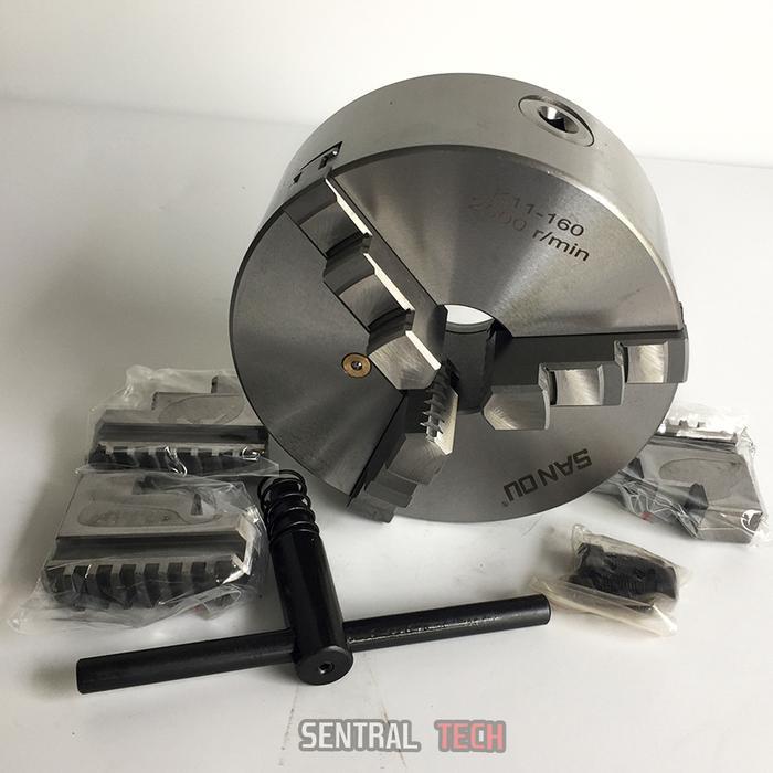 Jual Rugi Chuck Bubut 6" 3 Jaw / Claw Bubut 3 Jaw / Catok Kepala Bubut 6 Inch