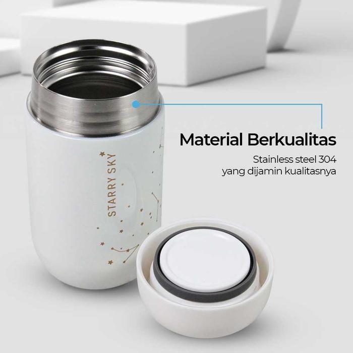 Diskon Besar Botol Tumbler Termos Kopi Teh Stainless Steel 304 200 Ml
