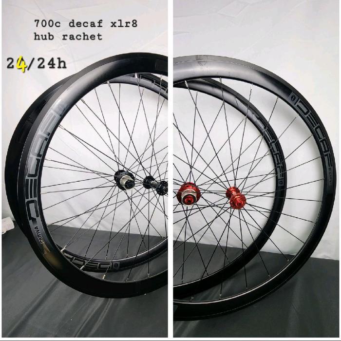 TERBARU Wheelset Rachet Decaf XLR8 24H