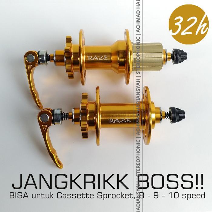 Wiworiyastore - Hub Freehub Raze 32 Hole Raze Hub Freehub 32H Hub Raze Gold 32 Hole Freehub Raze 32H